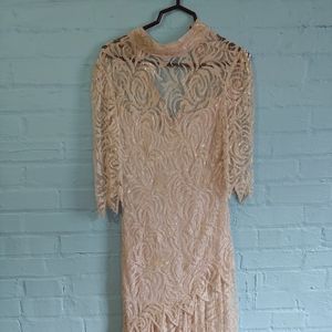 Lace sequin dress